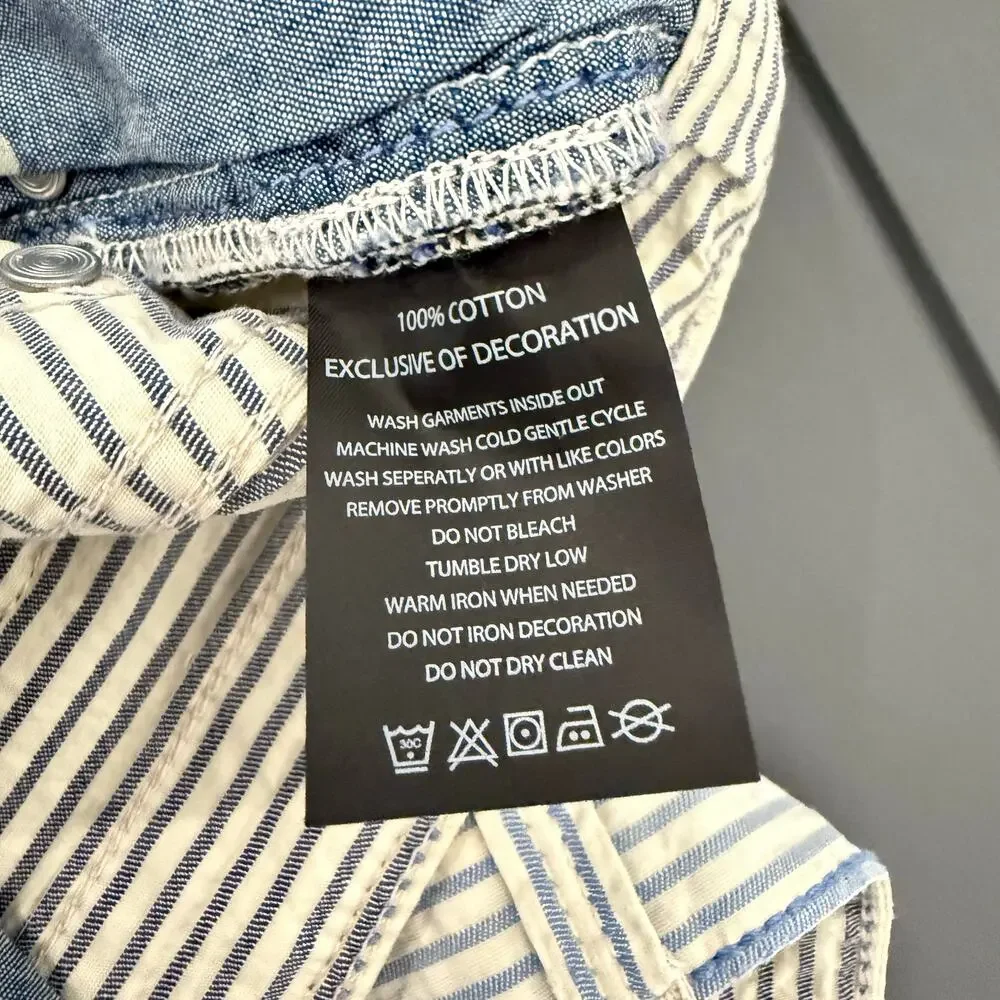 Robert Graham Men's Casual Pants Seersucker Blue White Stripe 32